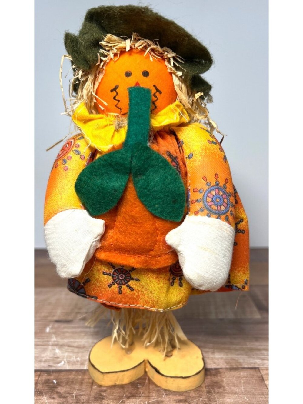 Handcrafted Scarecrow Fall Harvest Decor Figurine